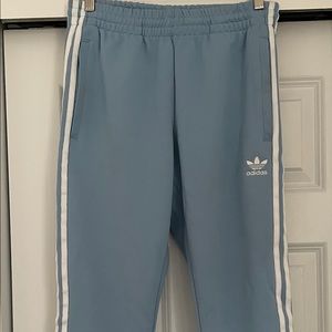 Adidas originals superstar light blue trackpants